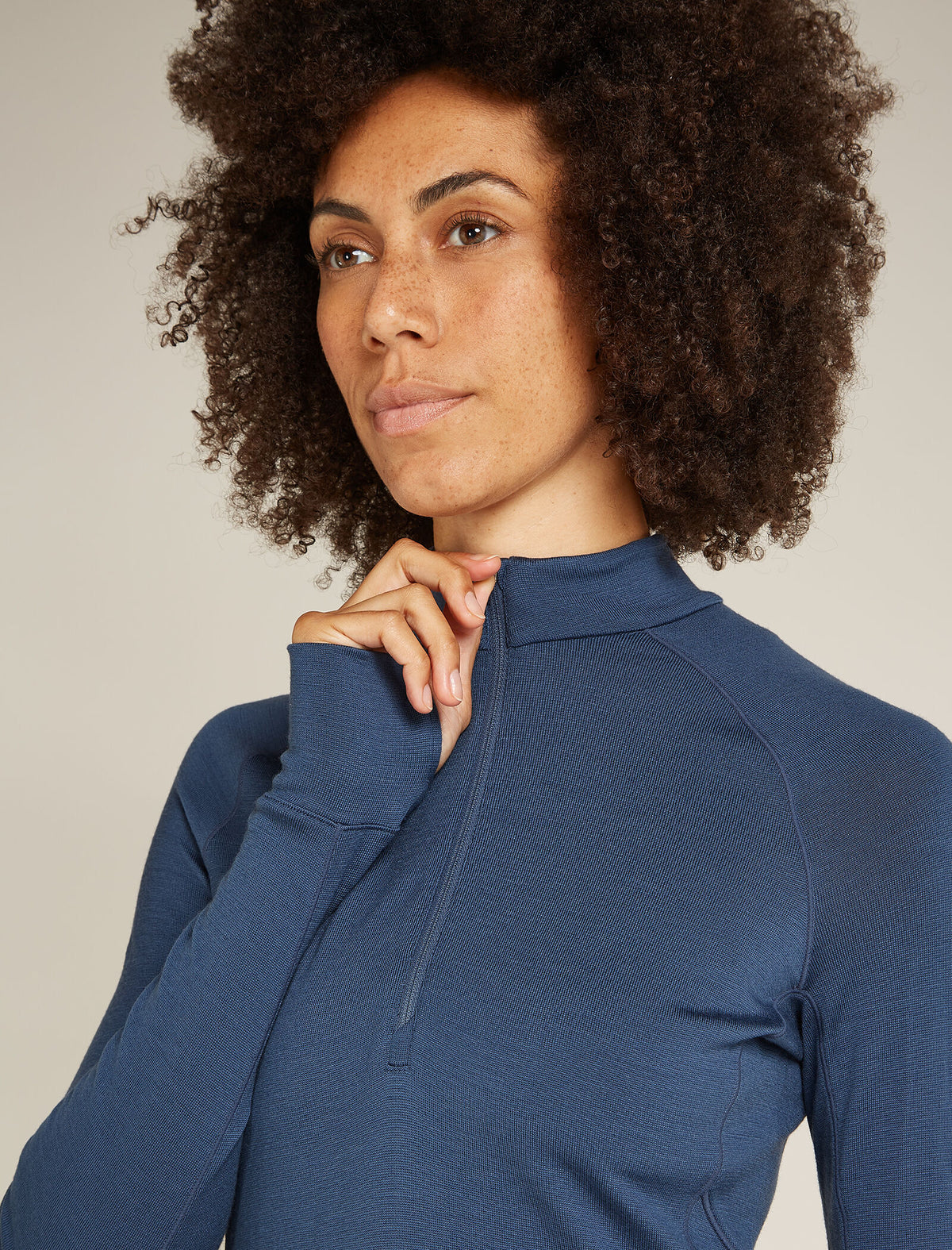 Women's Merino 260 Granary Long Sleeve Half Zip Dress  - 6
