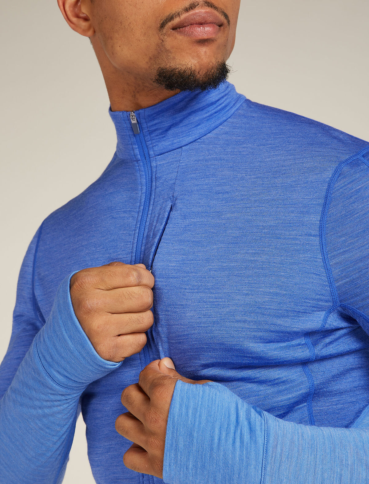 Men's Merino Blend 200 Realfleece™ Descender Long Sleeve Half Zip Top  - 9