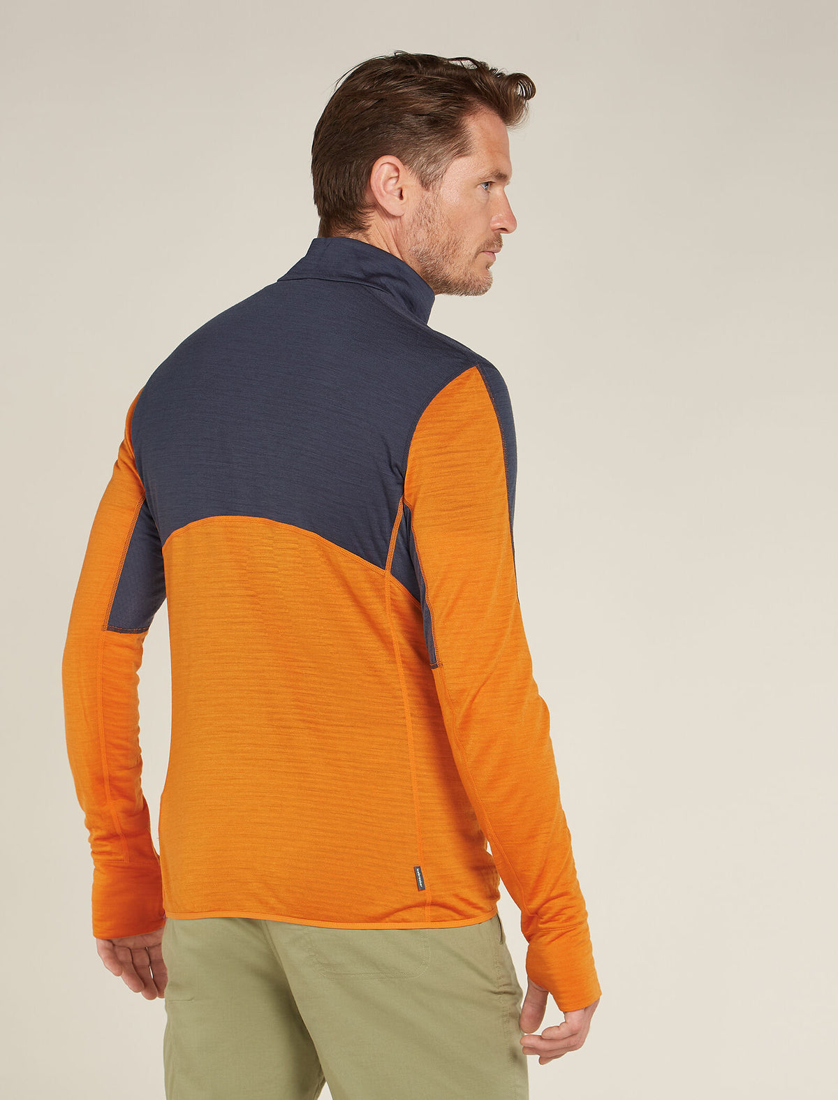 Men's Merino Blend 200 Realfleece™ Descender Long Sleeve Half Zip Top  - 2