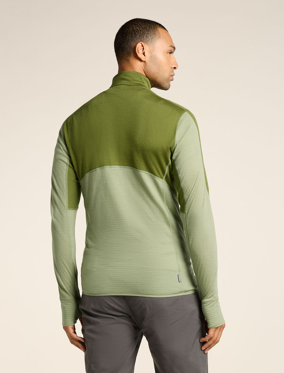 Men's Merino Blend 200 Realfleece™ Descender Long Sleeve Half Zip Top  - 2
