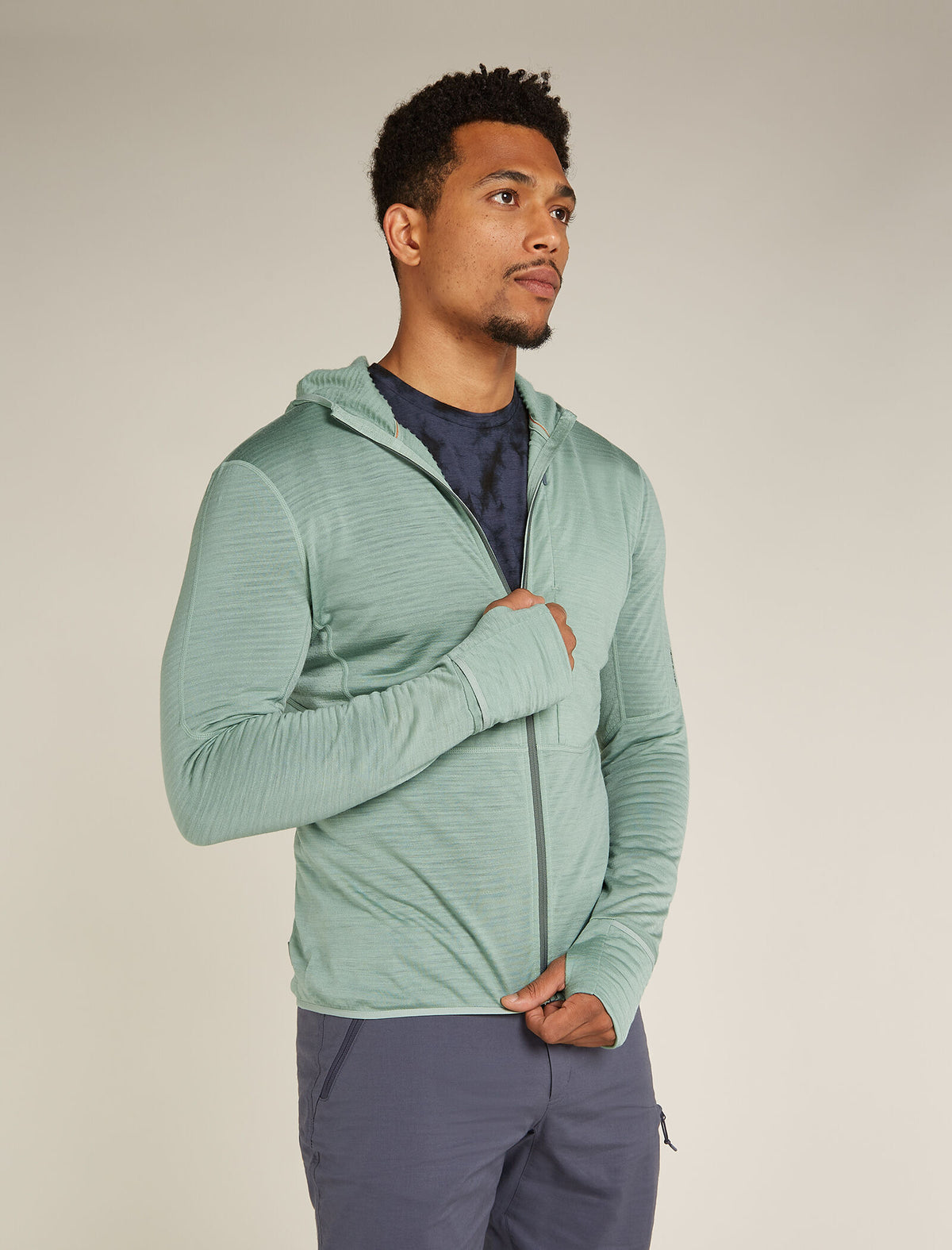 Men's Merino Blend 200 Realfleece™ Descender Long Sleeve Zip Hoodie  - 1