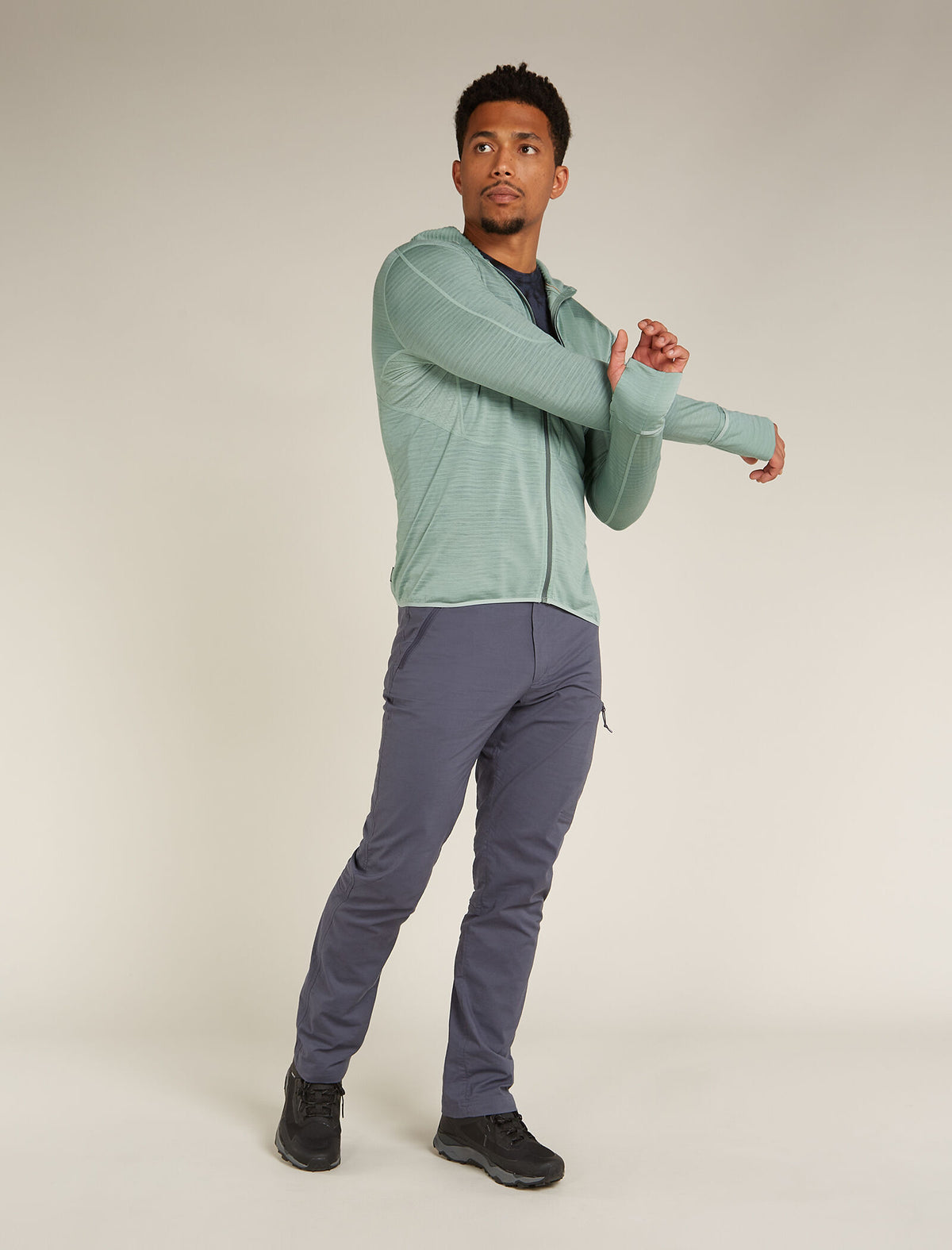 Men's Merino Blend 200 Realfleece™ Descender Long Sleeve Zip Hoodie  - 3