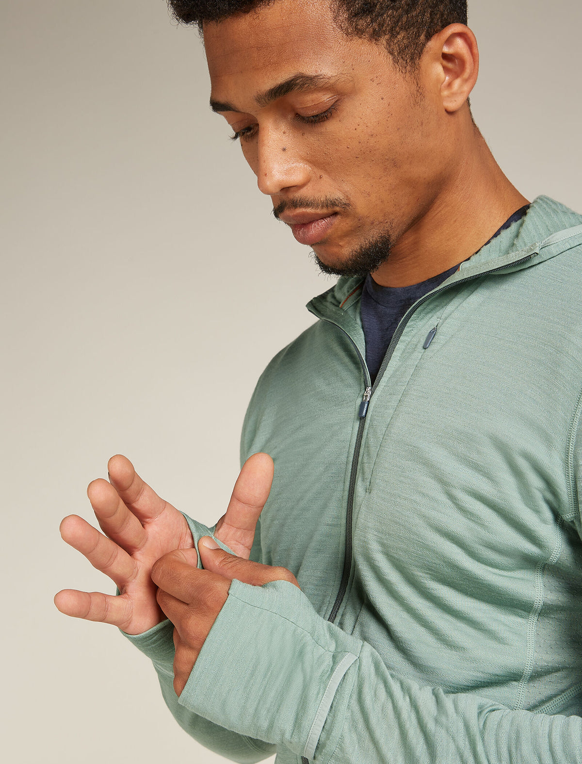 Men's Merino Blend 200 Realfleece™ Descender Long Sleeve Zip Hoodie  - 7