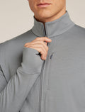 Men's Merino 260 Quantum Long Sleeve Zip Jacket Alloy - 6