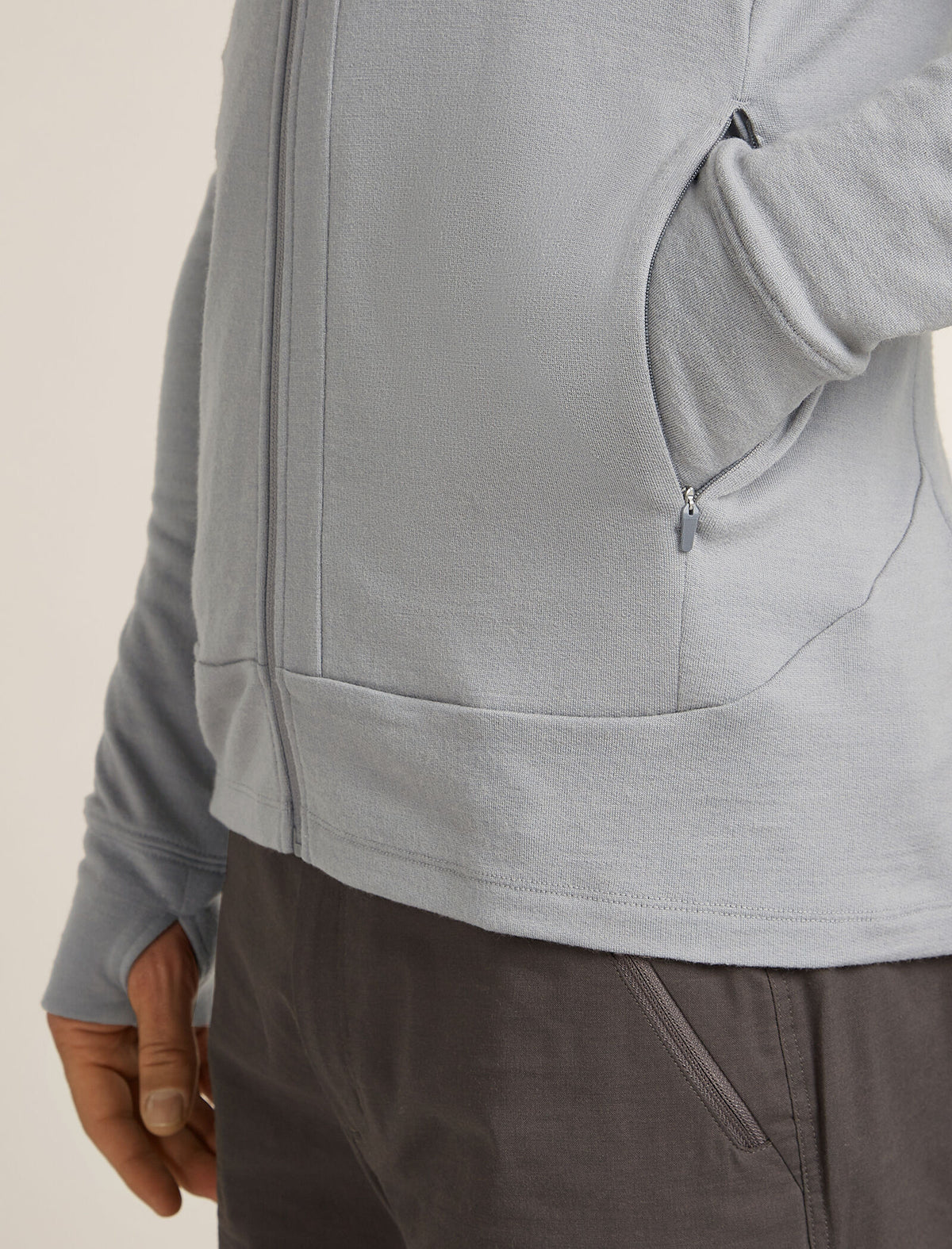 Men's Merino 260 Quantum Long Sleeve Zip Jacket Alloy - 7