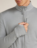 Men's Merino 260 Quantum Long Sleeve Zip Jacket Alloy - 8