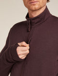 Men's Merino 260 Quantum Long Sleeve Zip Jacket Java - 8