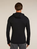 Men's Merino 260 Quantum Long Sleeve Zip Hoodie Black - 2