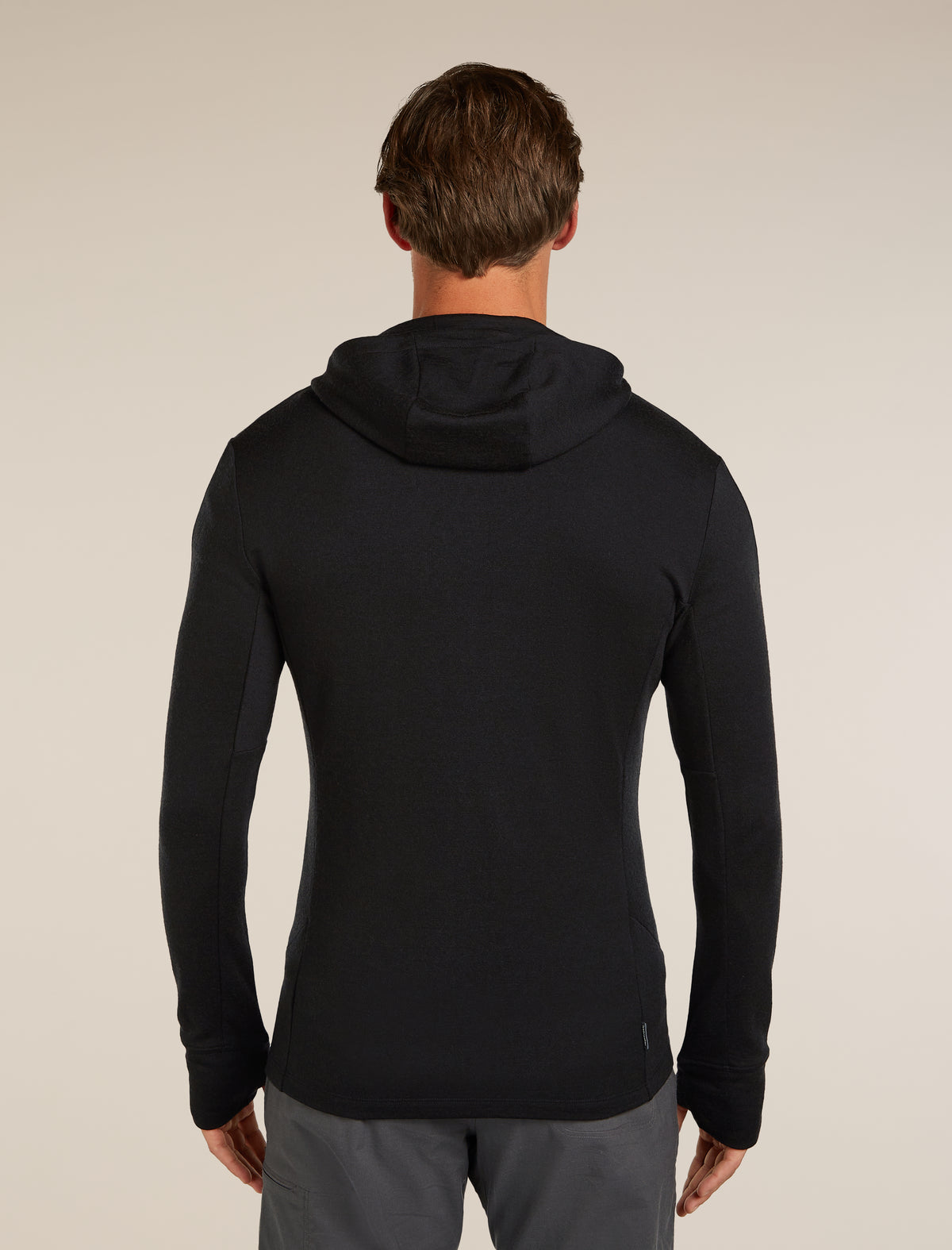 Men's Merino 260 Quantum Long Sleeve Zip Hoodie Black - 2