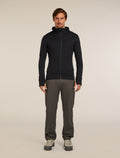 Men's Merino 260 Quantum Long Sleeve Zip Hoodie Black - 3