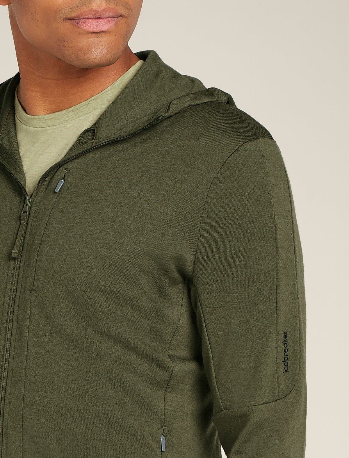 Men's Merino 260 Quantum Long Sleeve Zip Hoodie Loden - 4