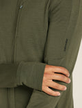 Men's Merino 260 Quantum Long Sleeve Zip Hoodie Loden - 5