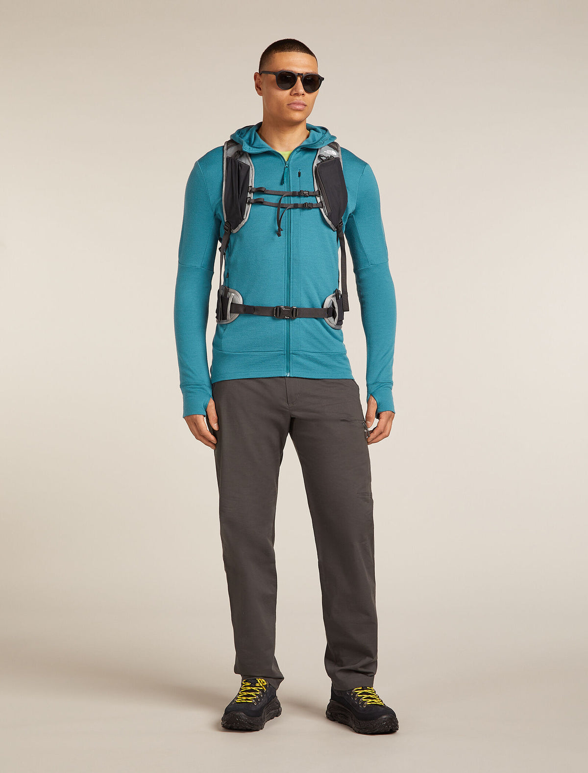 Men's Merino 260 Quantum Long Sleeve Zip Hoodie Topaz - 4