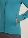 Men's Merino 260 Quantum Long Sleeve Zip Hoodie Topaz - 7