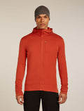 Men's Merino 260 Quantum Long Sleeve Zip Hoodie Agate - 1