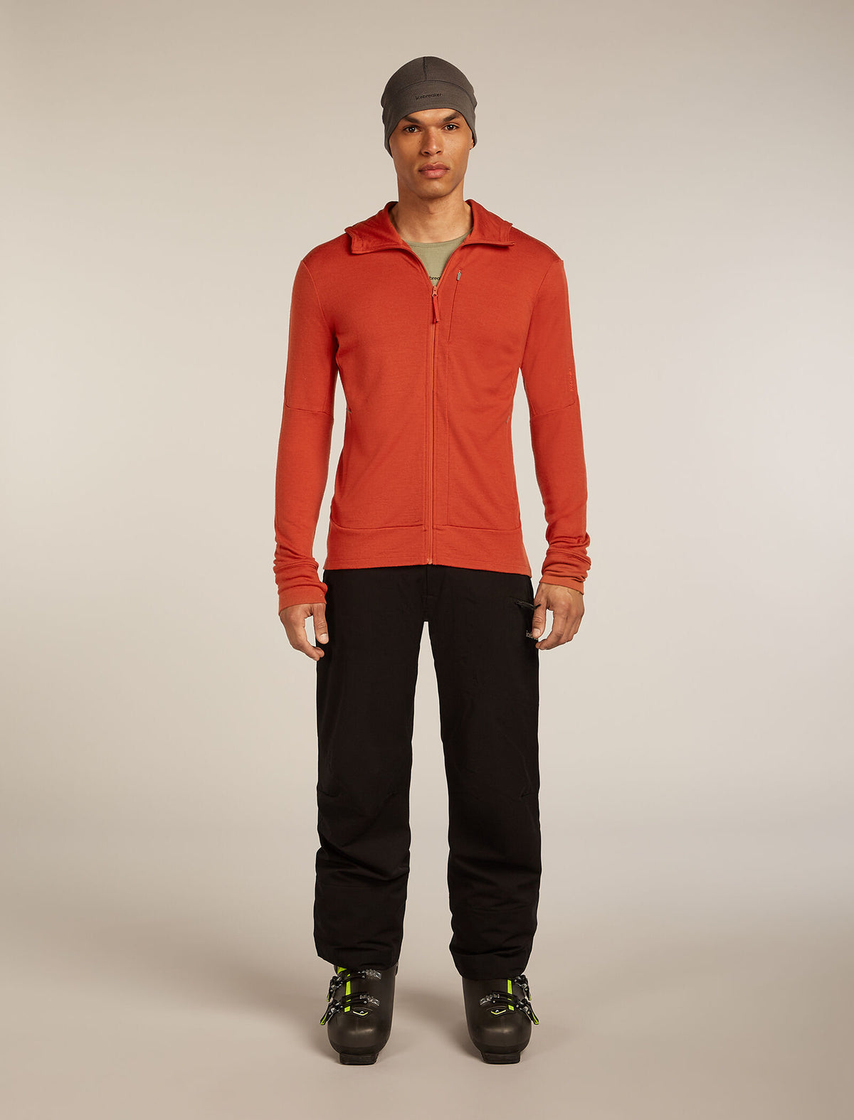 Men's Merino 260 Quantum Long Sleeve Zip Hoodie Agate - 3