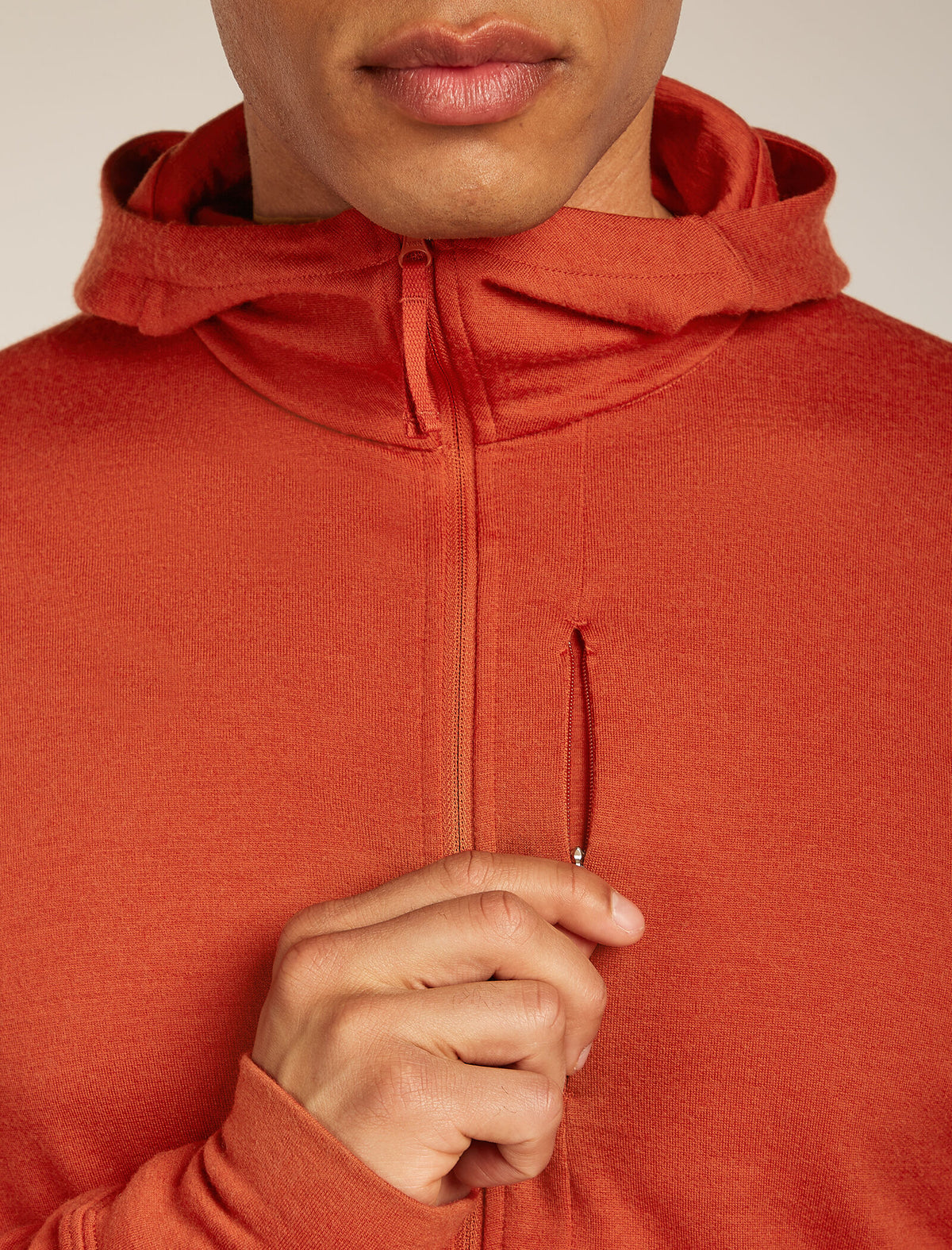 Men's Merino 260 Quantum Long Sleeve Zip Hoodie Agate - 7