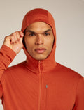 Men's Merino 260 Quantum Long Sleeve Zip Hoodie Agate - 9