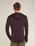 Men's Merino 260 Quantum Long Sleeve Zip Hoodie Bittersweet - 3