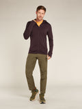 Men's Merino 260 Quantum Long Sleeve Zip Hoodie Bittersweet - 4