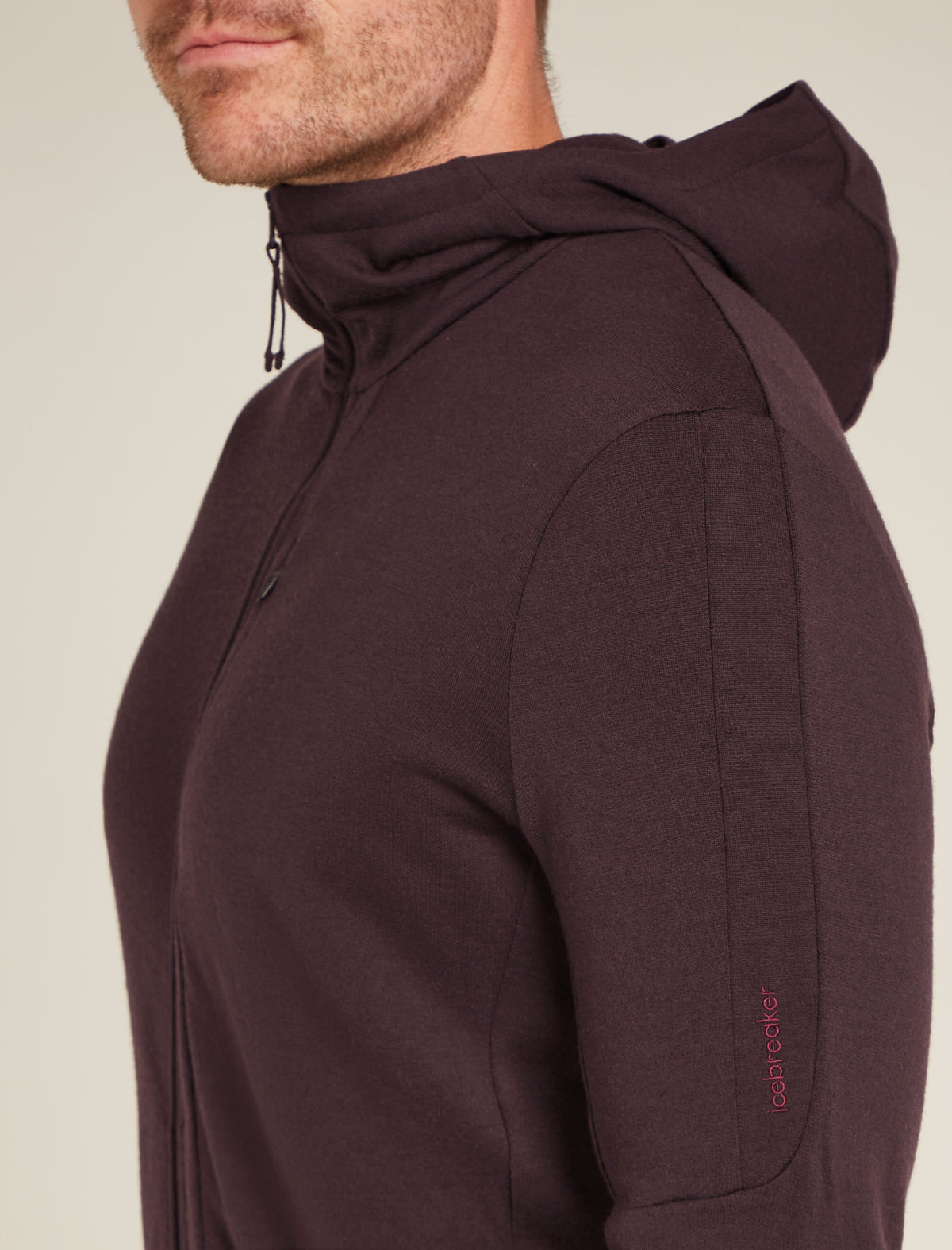 Men's Merino 260 Quantum Long Sleeve Zip Hoodie Bittersweet - 5