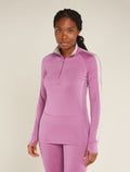 Women's Merino Blend 125 ZoneKnit™ Long Sleeve Half Zip Thermal Top  - 1
