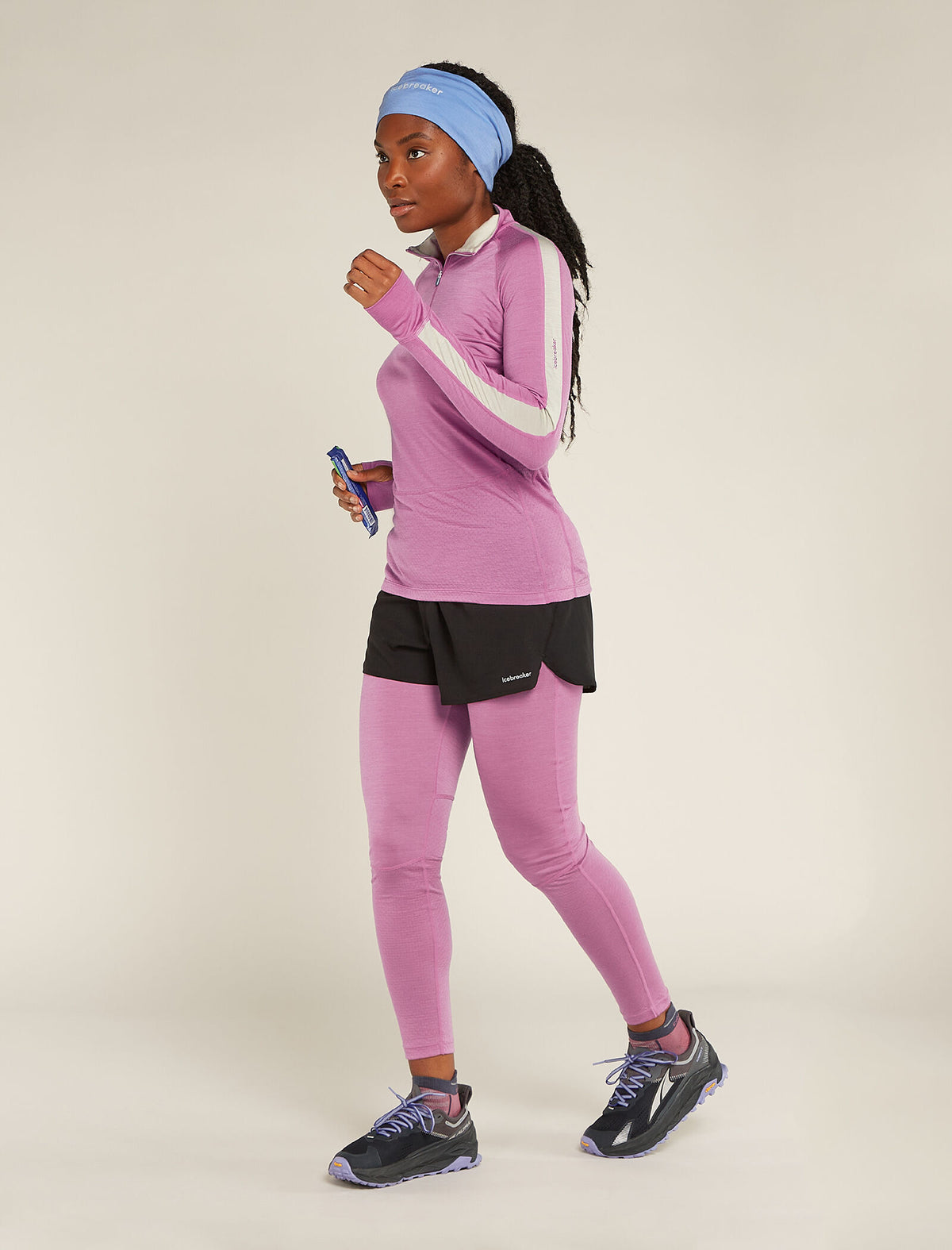 Women's Merino Blend 125 ZoneKnit™ Long Sleeve Half Zip Thermal Top  - 4