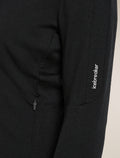 Women's Merino 260 Quantum Long Sleeve Zip Jacket Black - 6