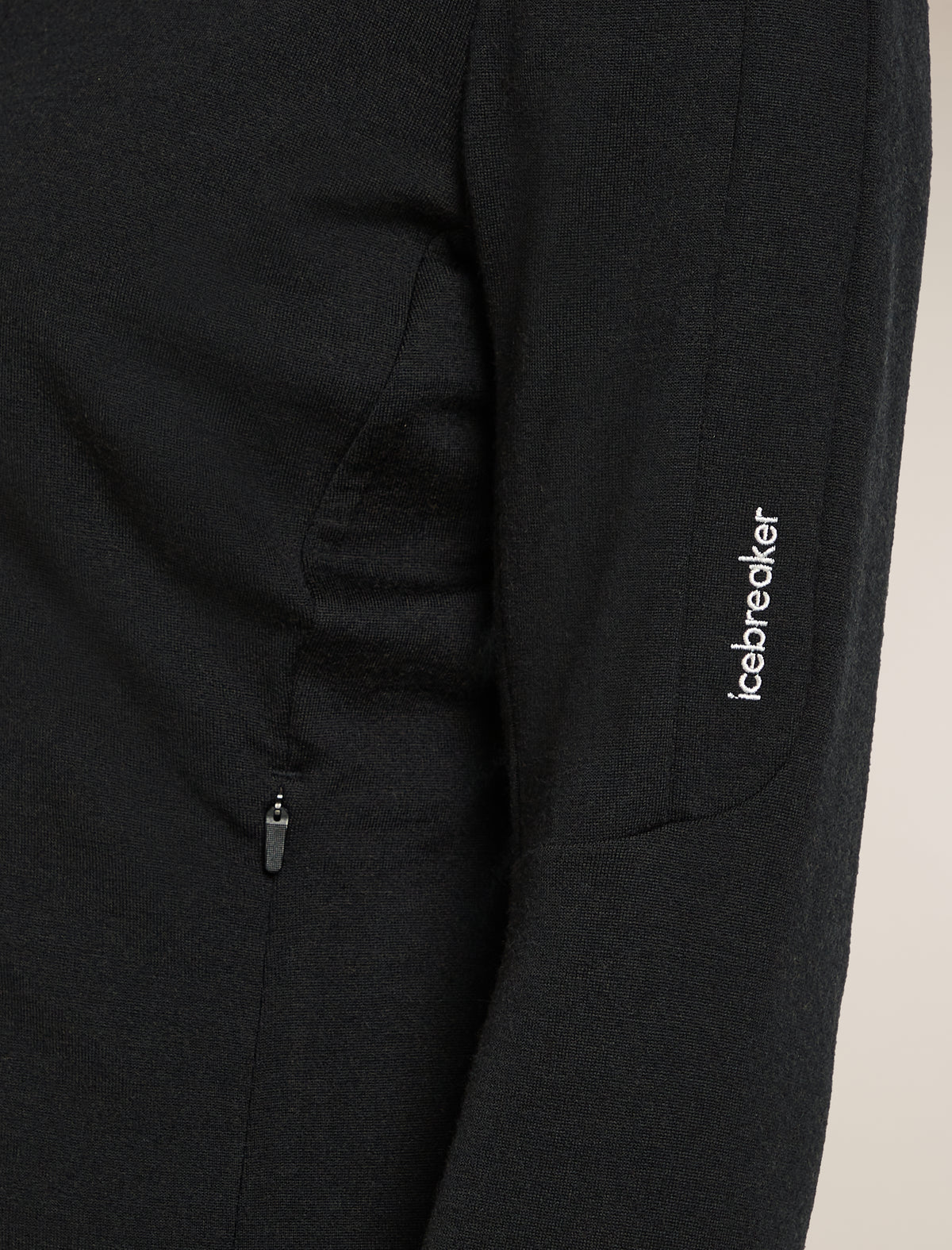 Women's Merino 260 Quantum Long Sleeve Zip Jacket Black - 6