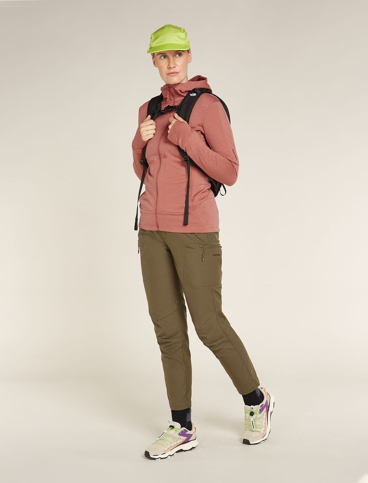 Women's Merino 260 Quantum Long Sleeve Zip Hoodie Cedar Wood - 4