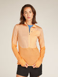 Women's Merino Blend 200 Realfleece™ Descender Long Sleeve Half Zip Top  - 1