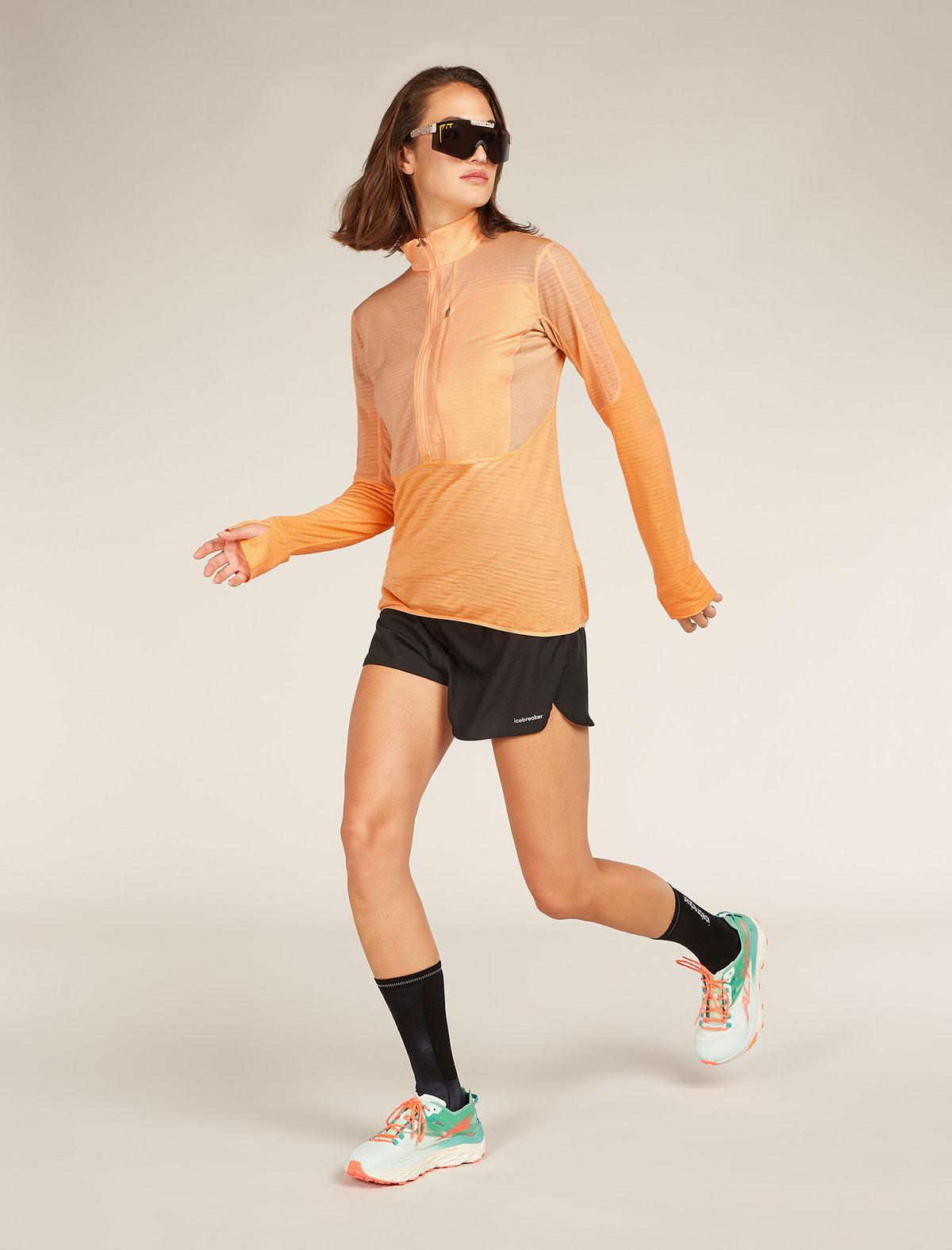 Women's Merino Blend 200 Realfleece™ Descender Long Sleeve Half Zip Top  - 4