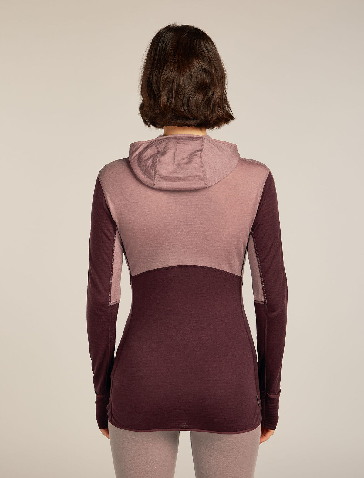 Women's Merino Blend 200 Realfleece™ Descender Long Sleeve Zip Hoodie Summit/Java - 2