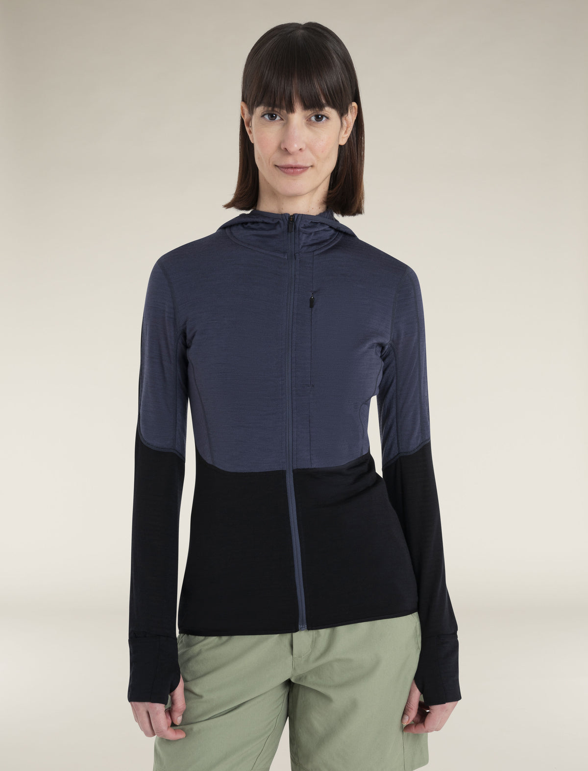 Women's Merino Blend 200 Realfleece™ Descender Long Sleeve Zip Hoodie  - 1