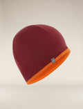 Unisex Merino 200 Pocket Hat Port/Blaze - 2
