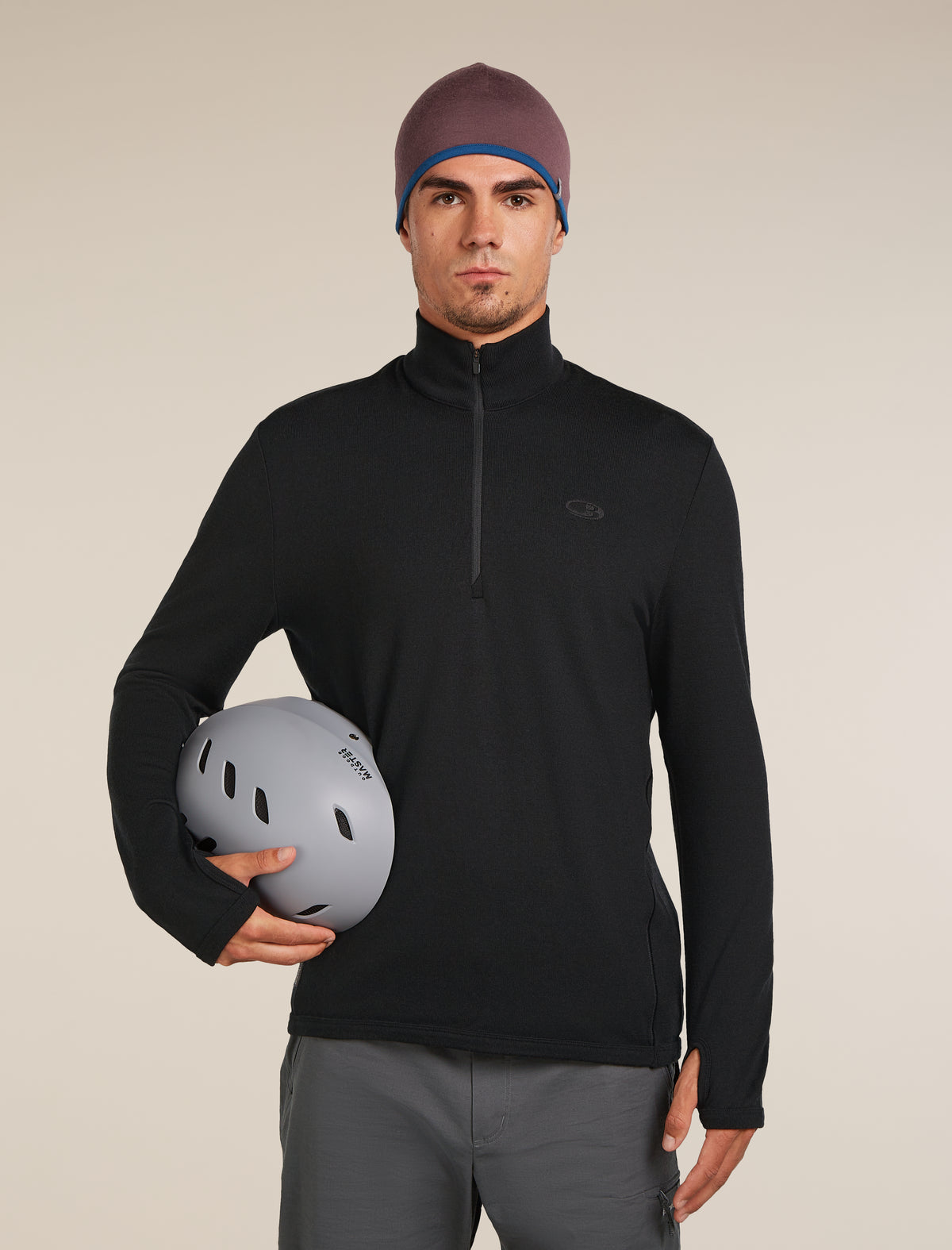 Unisex Merino 200 Pocket Hat Java/Atlantis - 8