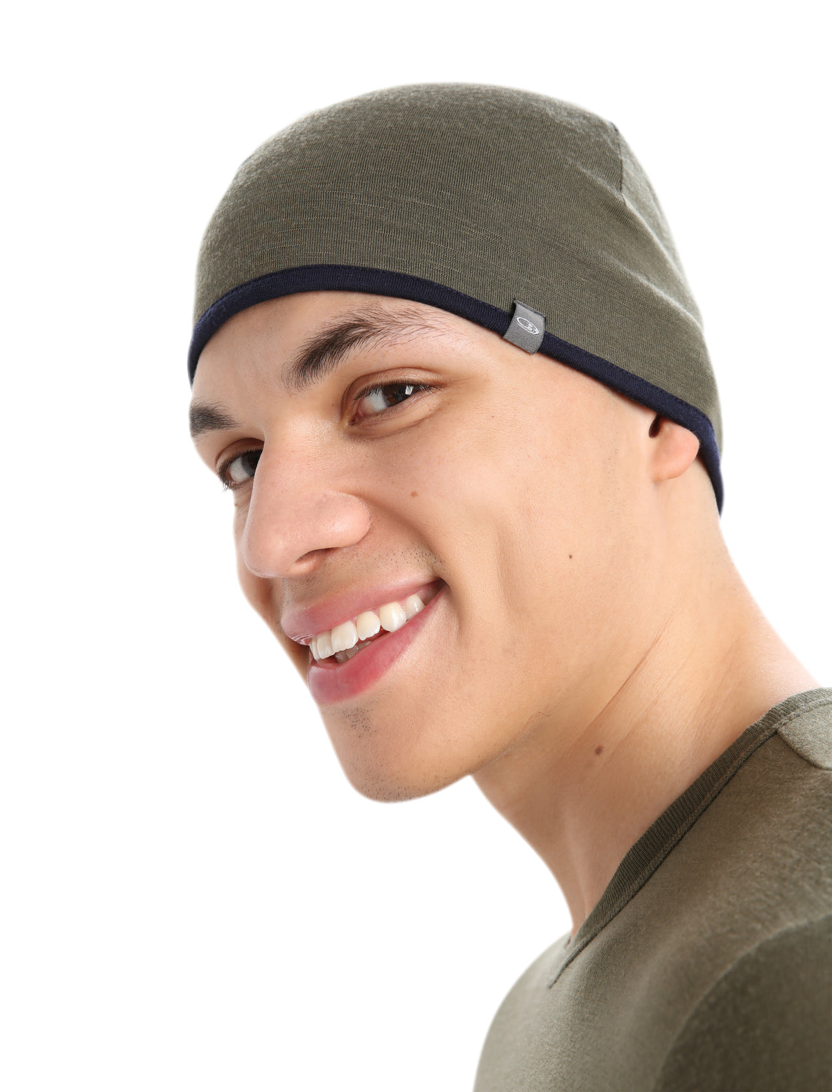 Unisex Merino 200 Pocket Hat Loden/Midnight Navy - 6