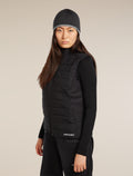Unisex Merino 200 Pocket Hat Black/Gritstone Heather - 10