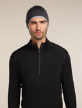 Unisex Merino 200 Pocket Hat Black/Gritstone Heather - 3