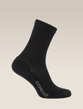 Women's Merino Lifestyle Light Crew Socks Black - 1