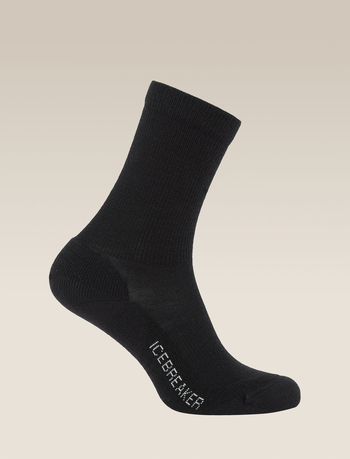 Women's Merino Lifestyle Light Crew Socks Black - 1