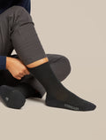 Women's Merino Lifestyle Light Crew Socks Black - 2
