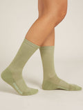 Women's Merino Lifestyle Light Crew Socks Lichen/Glass - 1