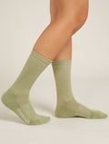 Women's Merino Lifestyle Light Crew Socks Lichen/Glass - 2
