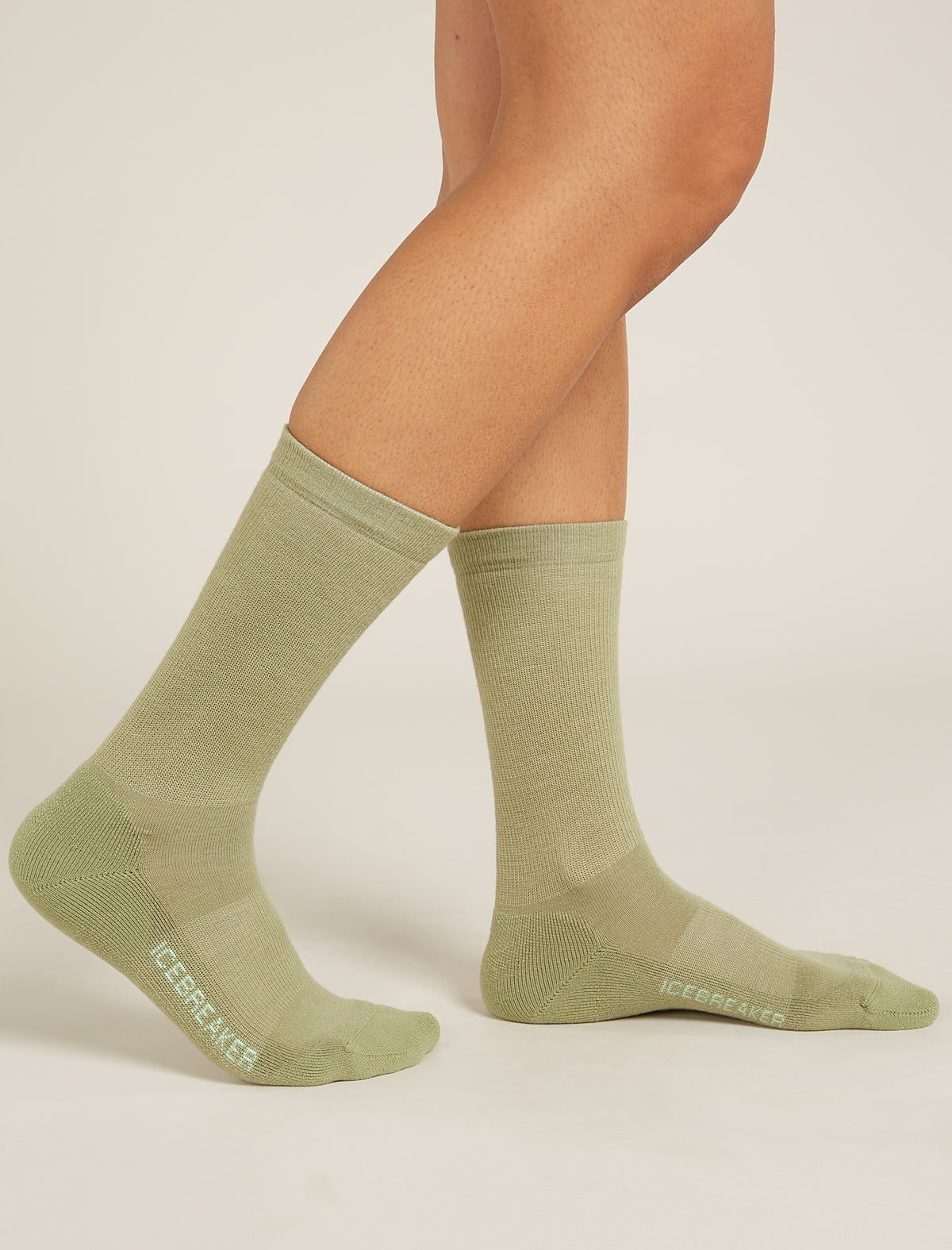 Women's Merino Lifestyle Light Crew Socks Lichen/Glass - 2