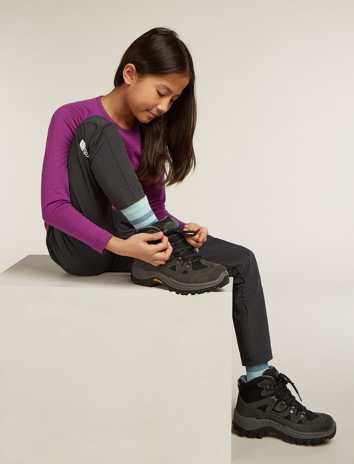 Kids’ Merino Blend Hike Light Crew Socks  - 3