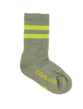 Kids’ Merino Blend Hike Light Crew Socks Lichen/Hyper - 1